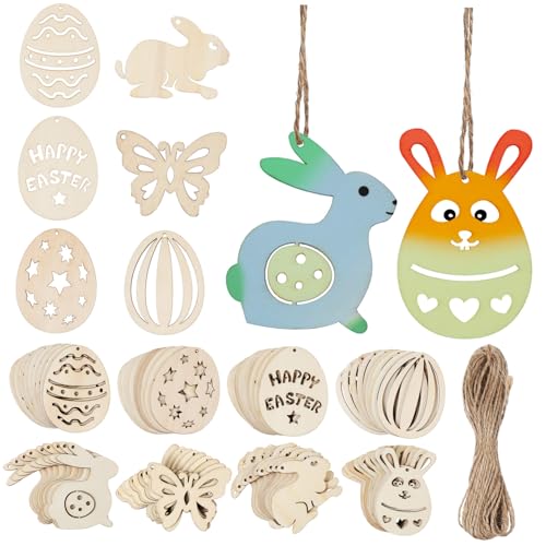 MOKKHNB 80 Stück Kaninchen-anhänger Leer Dekoration Ornamente Zum Bemalen Schmetterlingsausschnitte Holzscheiben Zum Basteln Holzhandwerk Handwerksbedarf Pappel Khaki MOKKHNB 80 Stück Kaninchen-anhänger Leer Dekoration Ornamente Zum Bemalen Schmetterlingsausschnitte Holzscheiben Zum Basteln Holzhandwerk Handwerksbedarf Pappel Khaki von MOKKHNB