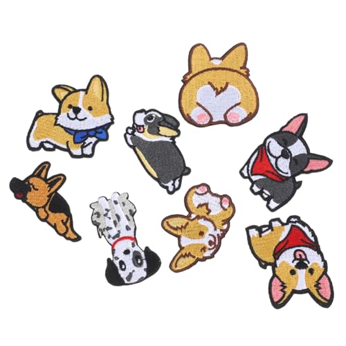 MOKKHNB 8Stücke Teiliges Patch Niedliche Gestickte Aufnäher Hundeform für DIY Bastelprojekte Einfach Aufzubügeln oder Aufzunähen zur Verschönerung von Kleidung Jacken MOKKHNB 8Stücke Teiliges Patch Niedliche Gestickte Aufnäher Hundeform für DIY Bastelprojekte Einfach Aufzubügeln oder Aufzunähen zur Verschönerung von Kleidung Jacken von MOKKHNB