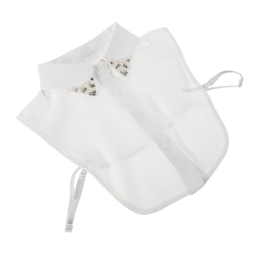 MOKKHNB Abnehmbarer Chiffon Fake für Frauen Handgefertigter Blusenkragen Vielseitig Einsetzbar für Formelle und Looks Leicht und Pflegeleicht MOKKHNB Abnehmbarer Chiffon Fake für Frauen Handgefertigter Blusenkragen Vielseitig Einsetzbar für Formelle und Looks Leicht und Pflegeleicht von MOKKHNB