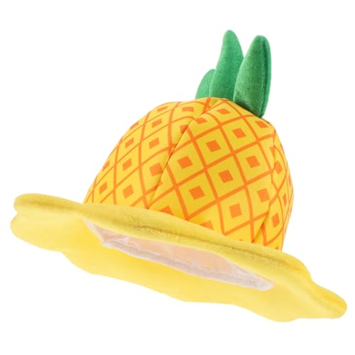MOKKHNB Ananas Hut Verkleidung für Erwachsene Lustiges Kostüm Accessoire für Sommerpartys Halloween und Themenveranstaltungen Flexibles und Bequemes Kopfband mit Süßem Ananasdesign von MOKKHNB