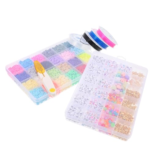 MOKKHNB Bunte Kunststoffperlen Weiche Runde Spacer Perlen für DIY Armband Schmuckherstellung Bastelmaterial MOKKHNB Bunte Kunststoffperlen Weiche Runde Spacer Perlen für DIY Armband Schmuckherstellung Bastelmaterial von MOKKHNB