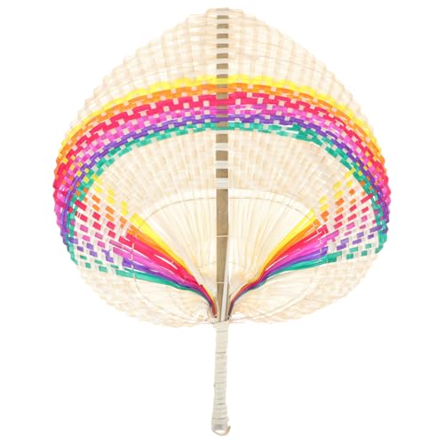 MOKKHNB Buntes Handgefertigtes Chinesisches Fächer aus Dekorativer Wandfächer im Vintage Stil Leichter Handgewebter Fächer für Zuhause Hochzeiten und Partys MOKKHNB Buntes Handgefertigtes Chinesisches Fächer aus Dekorativer Wandfächer im Vintage Stil Leichter Handgewebter Fächer für Zuhause Hochzeiten und Partys von MOKKHNB