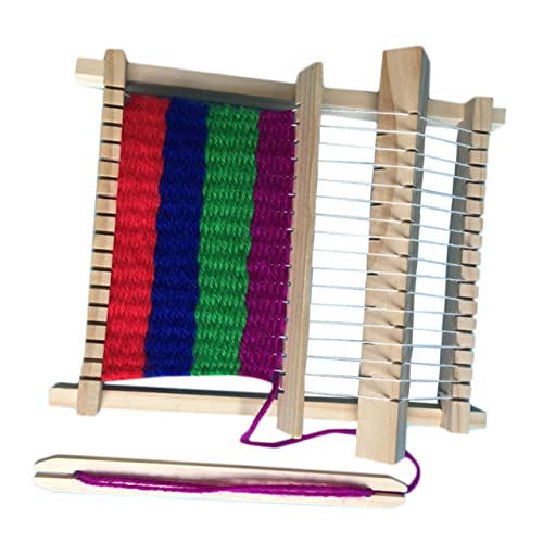 MOKKHNB DIY Holz Strickmaschine für Handgefertigtes Bastelspielzeug Kreativität und Geschicklichkeit für Jungen und Holzmaterial Langlebig von MOKKHNB