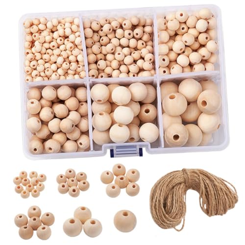 MOKKHNB DIY Holzperlen mit Fächern Natürliche Glatte Holzperlen für Schmuckherstellung und Bastelprojekte Hautfreundlich und Langlebig für Armbänder MOKKHNB DIY Holzperlen mit Fächern Natürliche Glatte Holzperlen für Schmuckherstellung und Bastelprojekte Hautfreundlich und Langlebig für Armbänder von MOKKHNB