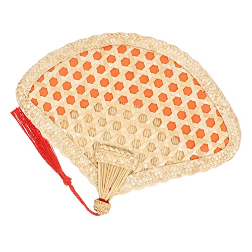 MOKKHNB Faltbarer Handfächer aus Handgefertigter Chinesischer Stil Leichter Tragbarer Sommerfächer für Junge Mädchen und Erwachsene Woven Fan mit Buntem Rand Rot MOKKHNB Faltbarer Handfächer aus Handgefertigter Chinesischer Stil Leichter Tragbarer Sommerfächer für Junge Mädchen und Erwachsene Woven Fan mit Buntem Rand Rot von MOKKHNB