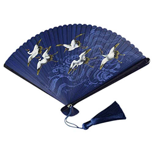 MOKKHNB Faltfächer im Retro Stil Tragbarer Handfächer für Hochzeiten Tanz und Dekoration Eleganter Faltbarer Fächer mit Quaste für Partys und Diy Projekte MOKKHNB Faltfächer im Retro Stil Tragbarer Handfächer für Hochzeiten Tanz und Dekoration Eleganter Faltbarer Fächer mit Quaste für Partys und Diy Projekte von MOKKHNB