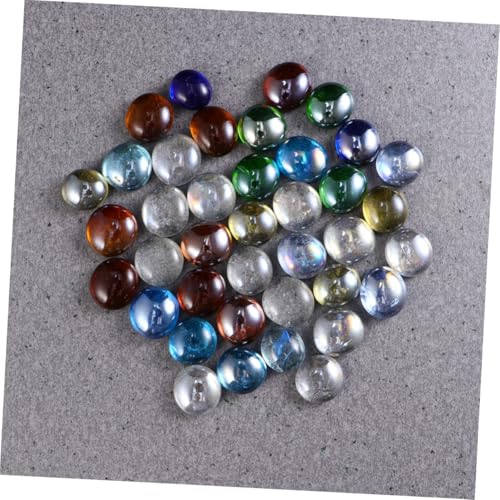 MOKKHNB Farbige Flache Glasperlen Mehrfarbige Dekorative Schmucksteine für Aquarium DIY Handwerk und Wohnaccessoires Robuste Glassteine in Rot Blau Grün von MOKKHNB