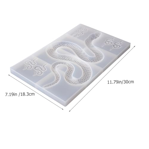 MOKKHNB Flexibles Silikonform Schlangen Anhänger DIY Epoxidharz Gießform Schmuckherstellung Langlebig Reißfest Einfache für Kreative Bastelprojekte von MOKKHNB