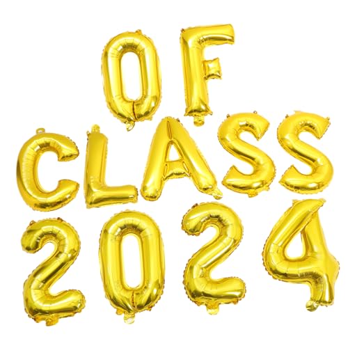 MOKKHNB Graduation Ballon Set Class Of Aluminium Folie Wiederverwendbar Leicht Hängend Abschlussfeier Deko Für Innen Außen Party MOKKHNB Graduation Ballon Set Class Of Aluminium Folie Wiederverwendbar Leicht Hängend Abschlussfeier Deko Für Innen Außen Party von MOKKHNB