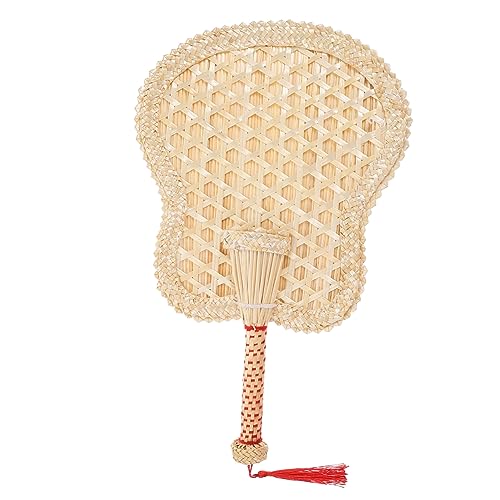MOKKHNB Handgefertigter Wicker Fan Vintage Chinesischer Handfächer Dekorative Wanddekoration Sommer Kühlfächer Beige MOKKHNB Handgefertigter Wicker Fan Vintage Chinesischer Handfächer Dekorative Wanddekoration Sommer Kühlfächer Beige von MOKKHNB