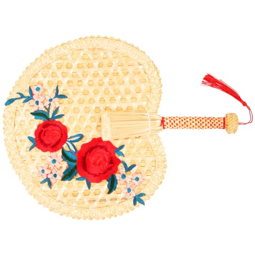 MOKKHNB Handgemachter Fächer aus Rattan Tragbarer Dekorativer Handventilator für Strand Partys und Wohnungsdeko Webkunst und Leichte Handhabung MOKKHNB Handgemachter Fächer aus Rattan Tragbarer Dekorativer Handventilator für Strand Partys und Wohnungsdeko Webkunst und Leichte Handhabung von MOKKHNB