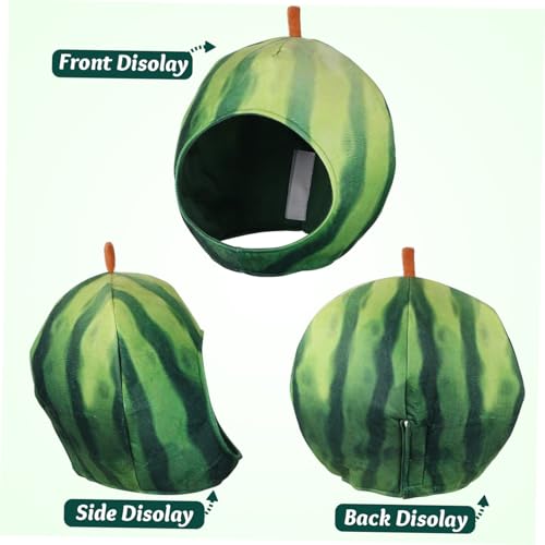 MOKKHNB Lustiger Wassermelonen Hut aus Baumwolle und Plüsch Niedliches Obst Kostümzubehör für Karneval Geburtstage und Fotografie Leichter Bequemer Novelty Hut für Erwachsene MOKKHNB Lustiger Wassermelonen Hut aus Baumwolle und Plüsch Niedliches Obst Kostümzubehör für Karneval Geburtstage und Fotografie Leichter Bequemer Novelty Hut für Erwachsene von MOKKHNB