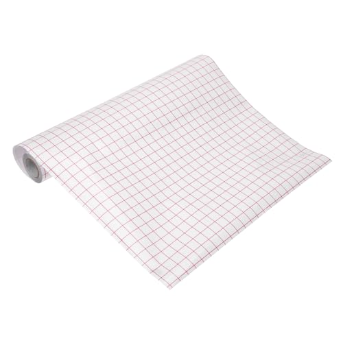 MOKKHNB Rote Gitter Transferfolie für Vinyl Selbstklebendes Übertragungsband Hochwertiges Transferpapier für Aufkleber Shirts und Mehr Einfaches Positionieren von MOKKHNB