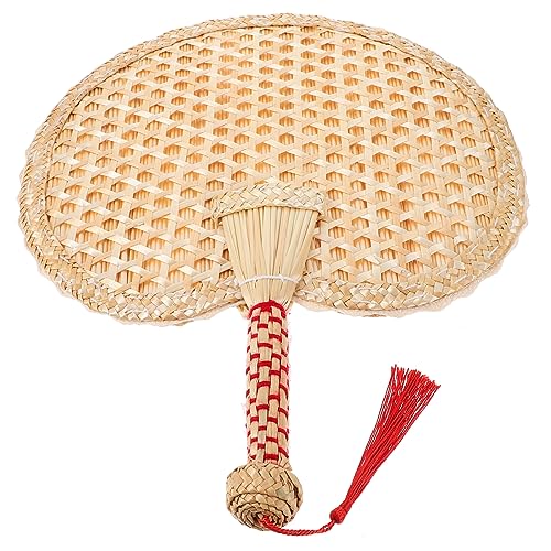 MOKKHNB Vintage Handfächer aus Handgewebter Sommerfächer für Outdoor Nutzung Design für Dekoration und Erfrischung MOKKHNB Vintage Handfächer aus Handgewebter Sommerfächer für Outdoor Nutzung Design für Dekoration und Erfrischung von MOKKHNB