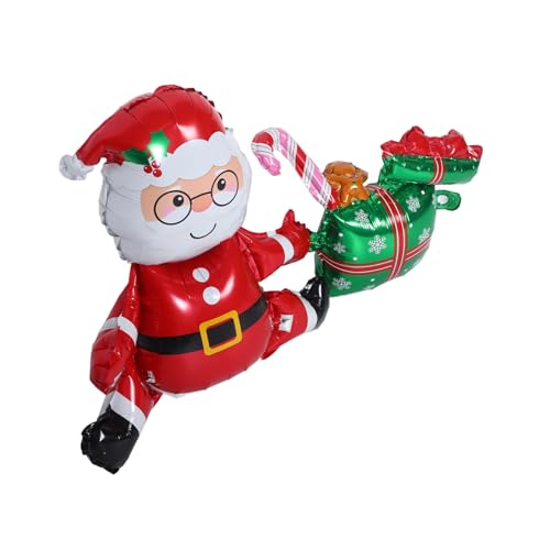 MOKKHNB Weihnachtsmann Ballon Woo Nummer Weihnachtsfeier Große Dekoration Aufblasbare Weihnachtsballons Ballonglieder Und Folienballon Zur Dekoration Ballondekoration MOKKHNB Weihnachtsmann Ballon Woo Nummer Weihnachtsfeier Große Dekoration Aufblasbare Weihnachtsballons Ballonglieder Und Folienballon Zur Dekoration Ballondekoration von MOKKHNB