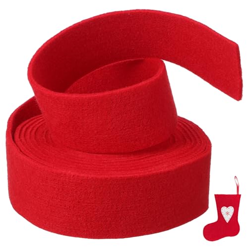 MOKKHNB Wollfilzband Rot Langlebig Umweltfreundlich für DIY Basteln Weihnachtsbaumkränze Schleifen Patchwork Dekoration Applikationen Handgemachte Weihnachtsdekoration MOKKHNB Wollfilzband Rot Langlebig Umweltfreundlich für DIY Basteln Weihnachtsbaumkränze Schleifen Patchwork Dekoration Applikationen Handgemachte Weihnachtsdekoration von MOKKHNB