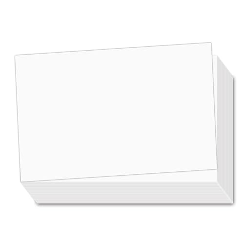 Blanko-Karton, 5 x 7 cm, 50 Stück, dickes Papier, 36,3 kg, flaches Druckerpapier zum Basteln Ihrer DIY-Einladungen, Notizen, Grußkarten, Tischkarten – Schreiben, Stempeln, Zeichnen, Malen von MOKTREGD