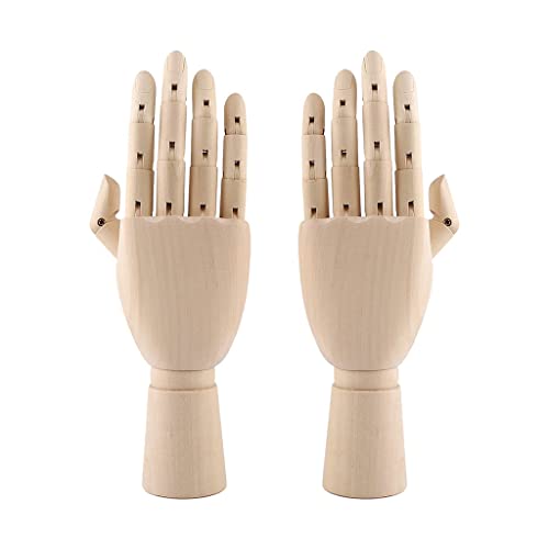MOLKASIA 7/11 Zoll Holzhandmodell zum Zeichnen flexibler Handfiguren mit beweglichen Gelenken, linke & rechte Puppen zum Skizzieren MOLKASIA 7/11 Zoll Holzhandmodell zum Zeichnen flexibler Handfiguren mit beweglichen Gelenken, linke & rechte Puppen zum Skizzieren von MOLKASIA