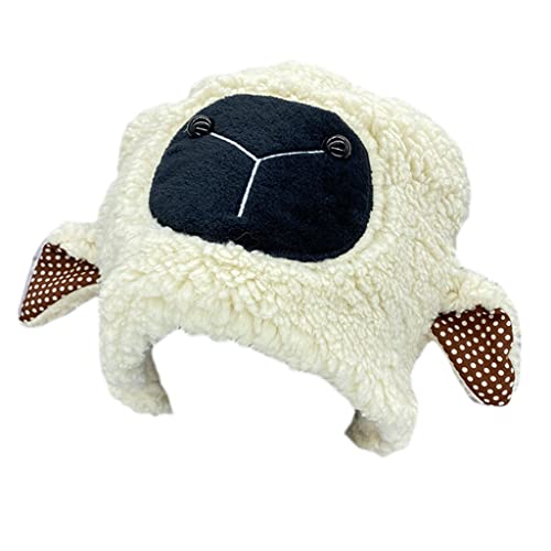 MOLKASIA Fashion Baotou Halloween Warm Cartoon Lamb Hat Stuffed Animal Headgear Winddicht Eltern-Kind-Requisiten MOLKASIA Fashion Baotou Halloween Warm Cartoon Lamb Hat Stuffed Animal Headgear Winddicht Eltern-Kind-Requisiten von MOLKASIA