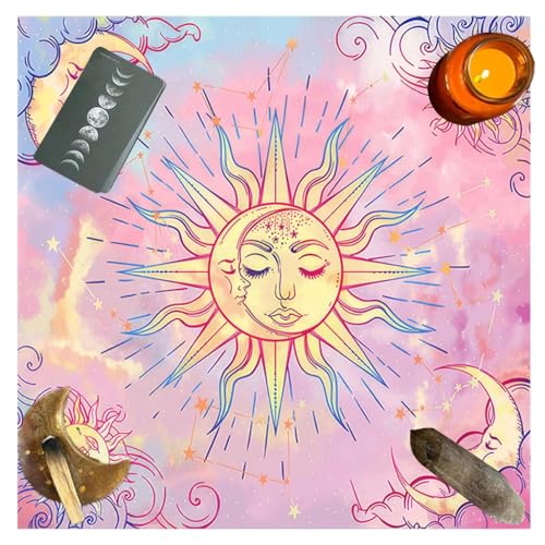MOLKASIA Tarot-Tischdecke, spirituelles Tuch, Mond-Tischdecke für Tarot-Lesungen, auslaufsicher und widerstandsfähig, Küchendekorationen MOLKASIA Tarot-Tischdecke, spirituelles Tuch, Mond-Tischdecke für Tarot-Lesungen, auslaufsicher und widerstandsfähig, Küchendekorationen von MOLKASIA
