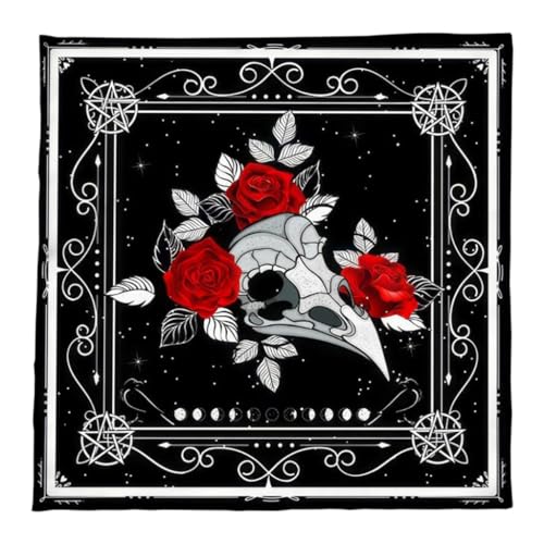 MOLKASIA Tarot Tischdecke mit Totenkopf, Vogelkopf, Blume, Astrologie, Altare, Tischdecke, Wahrsagungen, Karte, Tischdecke, Wandteppich, Hexerei MOLKASIA Tarot Tischdecke mit Totenkopf, Vogelkopf, Blume, Astrologie, Altare, Tischdecke, Wahrsagungen, Karte, Tischdecke, Wandteppich, Hexerei von MOLKASIA