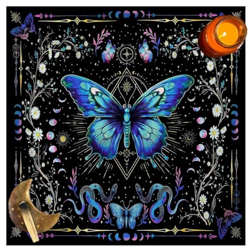 MOLKASIA Tarots Tischdecke Schmetterling Blume Astrologie Altare Tuch Wahrsagungen Tischdecke Tapisserie Hexerei Zubehör MOLKASIA Tarots Tischdecke Schmetterling Blume Astrologie Altare Tuch Wahrsagungen Tischdecke Tapisserie Hexerei Zubehör von MOLKASIA