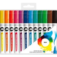 MOLOTOW Aqua Color Basic Set 1 Brush-Pens farbsortiert, 12 St. von MOLOTOW