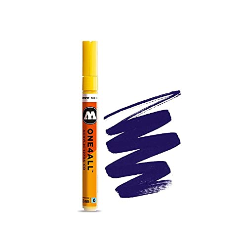 MOLOTOW ONE4ALL Acrylfarben-Marker, 1,5 mm, Violett dunkel, je 1 Stück (127.420) von MOLOTOW