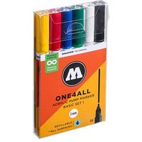 MOLOTOW One4All Acrylstifte farbsortiert 2,0 mm, 6 St. MOLOTOW One4All Acrylstifte farbsortiert 2,0 mm, 6 St. von MOLOTOW