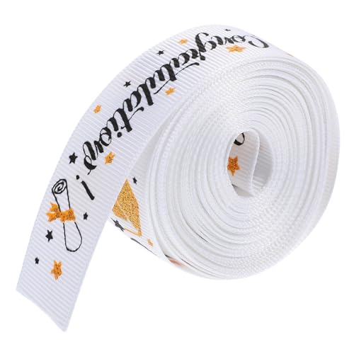 MOLUCKFU 1 Rolle Dekoband „Junggesellenhut“, Geschenkband, Party Dekoband, DIY Band Zur Schleifenherstellung, DIY Band, Geschenkband, Verpackungsband, DIY Bastelband MOLUCKFU 1 Rolle Dekoband „Junggesellenhut“, Geschenkband, Party Dekoband, DIY Band Zur Schleifenherstellung, DIY Band, Geschenkband, Verpackungsband, DIY Bastelband von MOLUCKFU