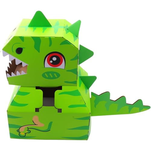 MOLUCKFU 1 Satz Tragbarer Papier-Dinosaurier Pappschachtel Spielzeug Für Kinder Basteln Kleine Dinosaurier Figuren Zum Spaß von MOLUCKFU