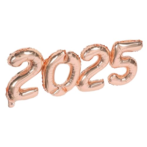MOLUCKFU 1 Set 2025 2025 Ballon Party Layout Requisiten Aluminiumfolienballons Dekorative Ballons Ballon Für Neujahrsballons Dekoration Ballondekorationen Partyballons Neujahrsornamente von MOLUCKFU