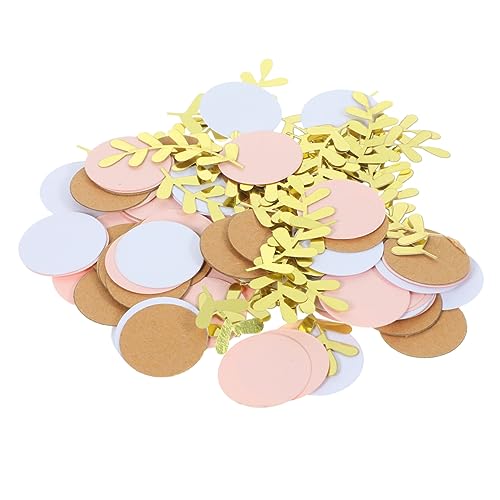 MOLUCKFU 1 Set Blattdekoration Geburtstagskonfetti Party Dekokonfetti Papierkonfetti Konfettifüller Konfetti Für Luftballons Blattkonfetti Hochzeitsornament Tischkonfetti von MOLUCKFU