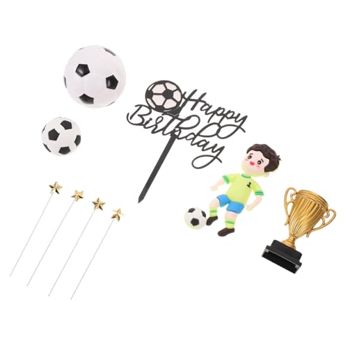 MOLUCKFU 1 Set Fußball-geburtstagskuchenaufsatz: Plastikfiguren Von Fußballspielern Und Fußball-kuchenaufsätze Für Feiern Mit Sportthema MOLUCKFU 1 Set Fußball-geburtstagskuchenaufsatz: Plastikfiguren Von Fußballspielern Und Fußball-kuchenaufsätze Für Feiern Mit Sportthema von MOLUCKFU