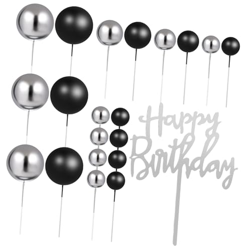 MOLUCKFU 1 Set Kuchen Topper Dekorationen Ball Kuchen Einsatz Topper Alles Zum Geburtstag Topper Für Hochzeit Geburtstag Baby Shower Party Kuchen Dekoration Liefert von MOLUCKFU