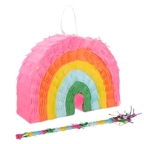 MOLUCKFU Regenbogen-piñata Für Geburtstagspartys Süßigkeiten-füllspielzeug Partyzubehör Dekoration Für Kindergeburtstage Lustiges Spielzeug Für Partyspiele MOLUCKFU Regenbogen-piñata Für Geburtstagspartys Süßigkeiten-füllspielzeug Partyzubehör Dekoration Für Kindergeburtstage Lustiges Spielzeug Für Partyspiele von MOLUCKFU