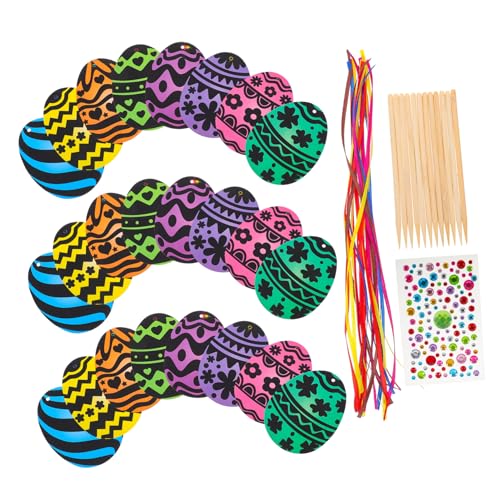 MOLUCKFU 1 Set Zum Kratzen Bemalte Ostereier, Rubbelkarten, DIY Partypapier, Osterbasteln Für Kinder, Kratzpapier Festival, Kratzpapier, Eier Design, Kratzpapier, Eierbasteln, MOLUCKFU 1 Set Zum Kratzen Bemalte Ostereier, Rubbelkarten, DIY Partypapier, Osterbasteln Für Kinder, Kratzpapier Festival, Kratzpapier, Eier Design, Kratzpapier, Eierbasteln, von MOLUCKFU