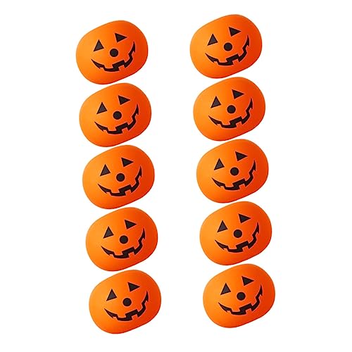 MOLUCKFU 10 Stück Halloween Luftballons mit LED Lichtern Kürbis Design Leuchtende Party Dekoration für Kindergeburtstag und Halloween Feiern aus Hochwertigem Latex Gefertigt für von MOLUCKFU