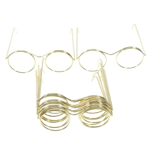 MOLUCKFU 10 Stück Mini Brillen, Spielzeug, Mini Sonnenbrillen Zum Basteln, Spielzeug, Puppenkostüm, Brille, Miniatur Dinge, Puppen Anziehbrillen, Puppen Sonnenbrillen, DIY Brillen, Glas, von MOLUCKFU