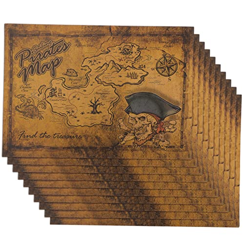 MOLUCKFU Schatzkartenspielzeug Für Kinder Piratenschatzkarte Schatzsuchspielkarte Kleine Schatzkarte Papiermaterial Partyzubehör Halloweenparty MOLUCKFU Schatzkartenspielzeug Für Kinder Piratenschatzkarte Schatzsuchspielkarte Kleine Schatzkarte Papiermaterial Partyzubehör Halloweenparty von MOLUCKFU