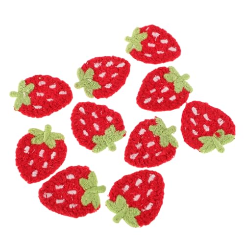 MOLUCKFU 10 Stück Teiliges Kleine Erdbeer-patches zum Aufbügeln Feine Stickerei Filz Fruchtige Applikationen für Kleidung Rucksäcke DIY Accessoires Farbenfrohe Modeakzente für Damen und MOLUCKFU 10 Stück Teiliges Kleine Erdbeer-patches zum Aufbügeln Feine Stickerei Filz Fruchtige Applikationen für Kleidung Rucksäcke DIY Accessoires Farbenfrohe Modeakzente für Damen und von MOLUCKFU