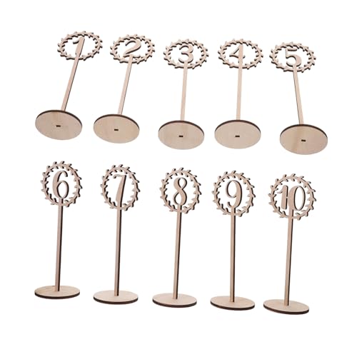 MOLUCKFU 10 Stück Tischgröße Ornamente Hochzeitstisch Ort Dekoration Tabellenzahlen Wohnkultur Holzzahlen Tischnummern für die Party Zahlenständer aus Holz Inhaber der Hochzeitsnummer MOLUCKFU 10 Stück Tischgröße Ornamente Hochzeitstisch Ort Dekoration Tabellenzahlen Wohnkultur Holzzahlen Tischnummern für die Party Zahlenständer aus Holz Inhaber der Hochzeitsnummer von MOLUCKFU