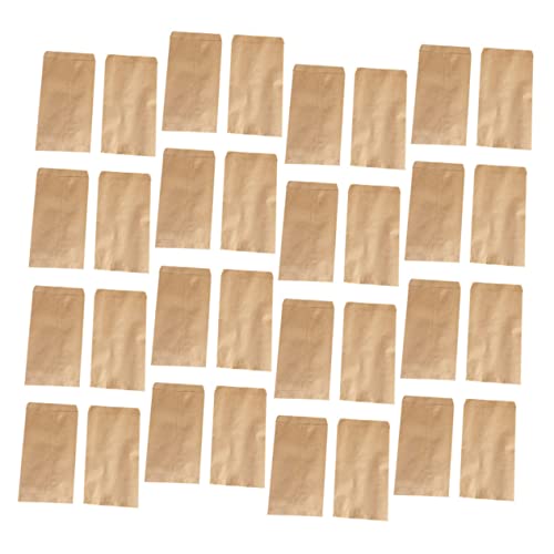 MOLUCKFU 100 Stück Kraftpapier Papiertüten Selbstklebend Tragbare Aufbewahrungstaschen für Garten Vielseitige Verpackung und Schutz vor Feuchtigkeit Praktische Pouch aus Stabilem von MOLUCKFU
