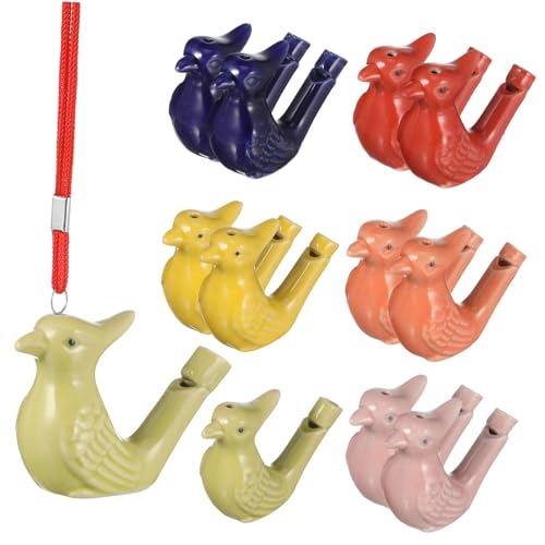 MOLUCKFU 12 Stück Teiliges Keramik Vogelpfeifen Bunte Wasservogel Trillerpfeifen mit Klarem Vogelruf Leicht und Tragbar für Outdoor Partygeschenk für Erwachsene Zufällige MOLUCKFU 12 Stück Teiliges Keramik Vogelpfeifen Bunte Wasservogel Trillerpfeifen mit Klarem Vogelruf Leicht und Tragbar für Outdoor Partygeschenk für Erwachsene Zufällige von MOLUCKFU