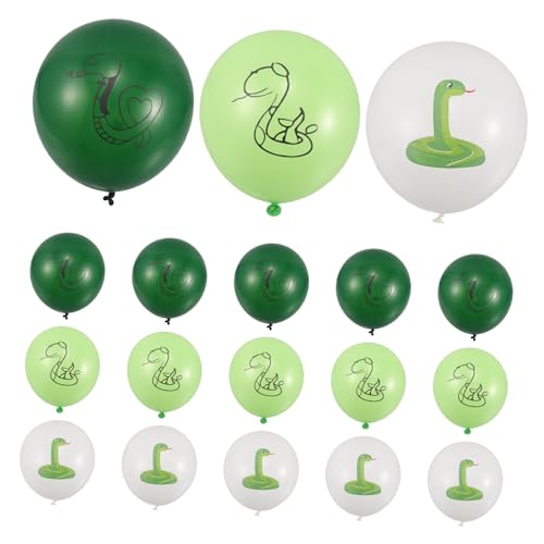 MOLUCKFU 18 Stück Teiliges Schlangen Luftballon Bunte Tierballons Einfache Partydekoration für Geburtstag Kreative Schlangen Motto Vielseitige Geburtstagsdeko Schnell Aufbaubar von MOLUCKFU