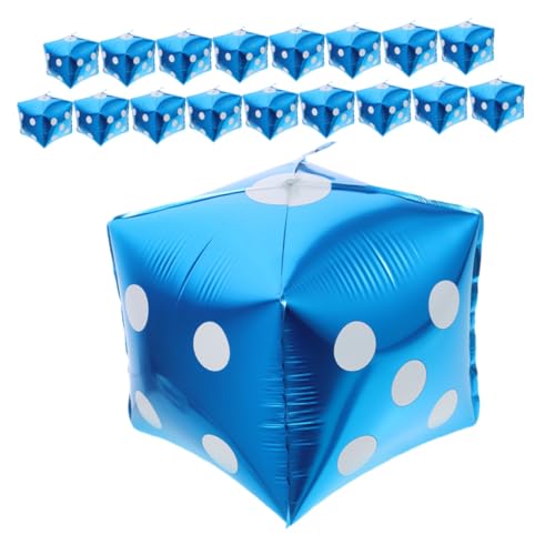 MOLUCKFU 20Stücke Quadratische Aluminiumfolie Ballons für Partys Kreative Dekoration für Spieleabende Geburtstagsfeiern und Festivals Wiederverwendbar und von MOLUCKFU