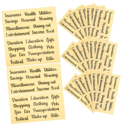 MOLUCKFU 20sätze Portable Budget Sticker Für Cash Envelopes Multifunktionale Etiketten Zur Budgetklassifizierung Für Planer Und Organisation Sticker MOLUCKFU 20sätze Portable Budget Sticker Für Cash Envelopes Multifunktionale Etiketten Zur Budgetklassifizierung Für Planer Und Organisation Sticker von MOLUCKFU