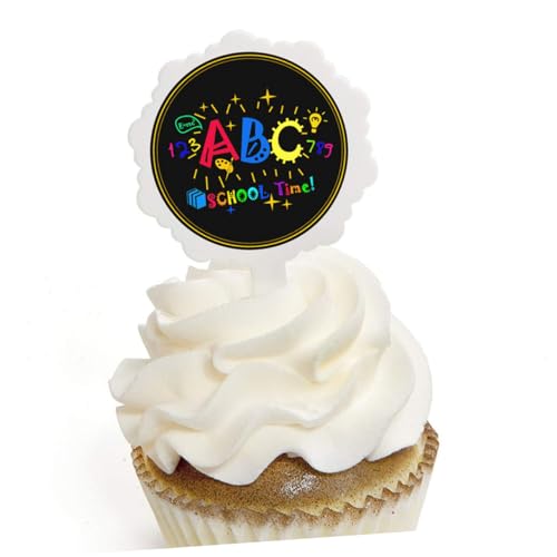 MOLUCKFU 24st Kuchenspieße Für Schulpartys Schulkuchen Picks Dekorationen Für Schulkuchen Cupcake-dekorationen Kuchendekoration Für Schulparty Weiß MOLUCKFU 24st Kuchenspieße Für Schulpartys Schulkuchen Picks Dekorationen Für Schulkuchen Cupcake-dekorationen Kuchendekoration Für Schulparty Weiß von MOLUCKFU