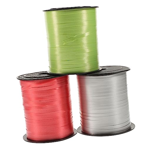 MOLUCKFU 3 Rollen Ballonbänder, Ballonbänder, Geschenkband Für, Verpackungsband Für Heimwerker, Dekoratives Ballonband, Bastelband, Handgefertigtes Blumenstraußband, Hochzeitsband MOLUCKFU 3 Rollen Ballonbänder, Ballonbänder, Geschenkband Für, Verpackungsband Für Heimwerker, Dekoratives Ballonband, Bastelband, Handgefertigtes Blumenstraußband, Hochzeitsband von MOLUCKFU