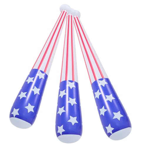 MOLUCKFU 3 Stück Aufblasbarer Baseballschläger, Partygeschenk, Partydekoration, Aufblasbare Schläger Requisiten, Aufblasbares Schlägerspielzeug, Anfeuerungsstäbe, Sport MOLUCKFU 3 Stück Aufblasbarer Baseballschläger, Partygeschenk, Partydekoration, Aufblasbare Schläger Requisiten, Aufblasbares Schlägerspielzeug, Anfeuerungsstäbe, Sport von MOLUCKFU